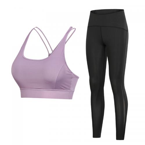 Women yoga sport gym wear suit 